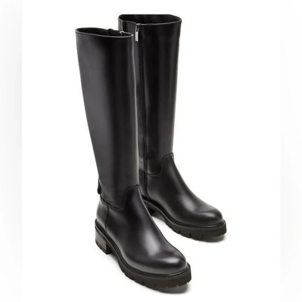 La Canadienne NWOT Cava Waterproof Black Leather Boots Sz 6.5 - Picture 2 of 11